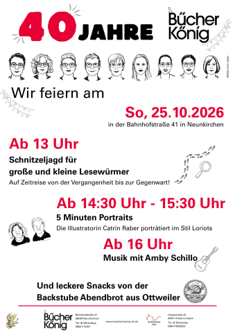 Plakat 40 Jahre Bücher König